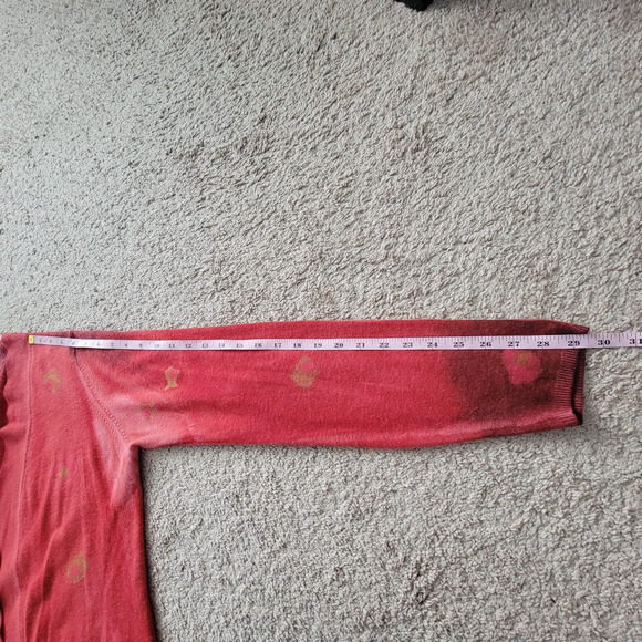 Marika Charles Women’s 4 Cashmere Blend Open Front Printed Cardigan - Picture 12 of 16